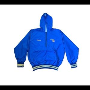 Game Sportswear Varsity Half- Zip Size-S Blue Basketball Hoodie